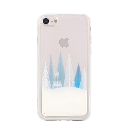 Cover per Huawei P Smart in silicone con liquido glitterato effetto neve