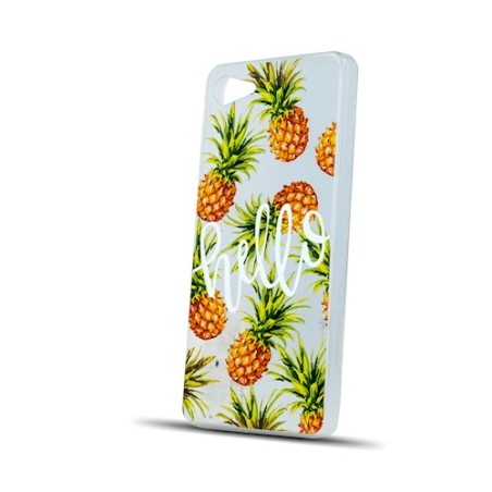 Cover per iPhone X in silicone Trendy Pineapple