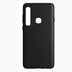 Cover per Samsung A9 2018 in silicone TPU lucida nera