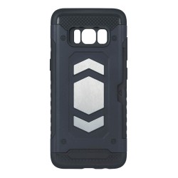 Custodia Defender per Samsung J6 2018 con porta-carta nera