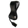 Estensione Cavo Telecom RS232. RJ11 per Attacco Temperatura - Antenna GSM Piatto 5.00 m Nero