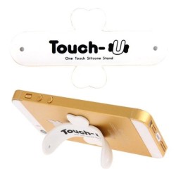 TOUCH-U - Supporto in silicone per smartphone - Bianco