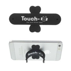 TOUCH-U - Supporto in silicone per smartphone - Nero