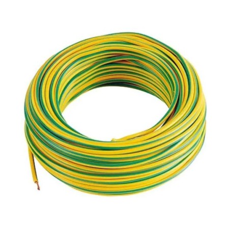 Cavo elettrico unipolare FS17 450/750V 1x4mm² matassa da 100m - giallo/verde