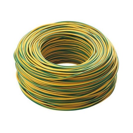 Cavo elettrico unipolare FS17 450/750V 1G1.5mm² matassa da 100m - giallo/verde