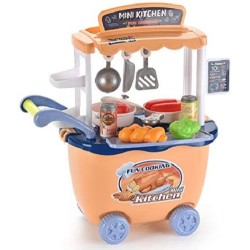 Carrello da gioco mini cucina 28 pezzi