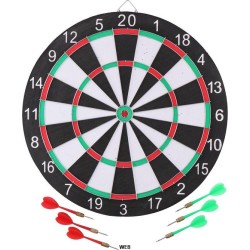 Master Freccette Dartboard 6 freccette tabellone segnapunti in cartone e pennarello Masterdarts