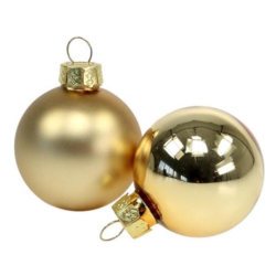 Palline natalizie 3cm lucide/opache color oro confezione da 15 Christmas Gifts