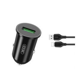 Caricabatterie da auto USB type C 1m 18W 5/9/12V 3/2/1.5A