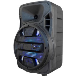 Cassa acustica 8" Batteria Luce LED Bluetooth/SD/USB/Radio LIGE-F2