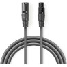 Cavo audio bilanciato XLR a 3 pin maschio-femmina 5m