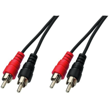 Cavo stereo 2x RCA maschio - 2x RCA maschio - 5 metri