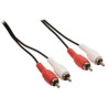 Cavo audio stereo 2x RCA maschio - 2x RCA maschio - 5 metri - Nero