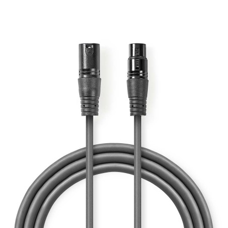 Cavo audio bilanciato XLR a 3 pin maschio-femmina 1.5m