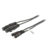 XLR Cavo Stereo 2x XLR 3-Pin Femmina - 2x RCA Maschio 1.5 m Grigio Scuro