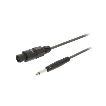 Cavo Altoparlante Altoparlante a 2 Pin Femmina - 6.35 mm Maschio 3.0 m Grigio Scuro