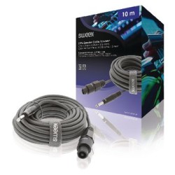 Cavo Altoparlante Altoparlante a 2 Pin Femmina - 6.35 mm Maschio 10.0 m Grigio Scuro