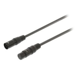 Digitale Via Cavo XLR XLR a 5 Pin Maschio - XLR a 5 Pin Femmina 0.50 m Grigio Scuro